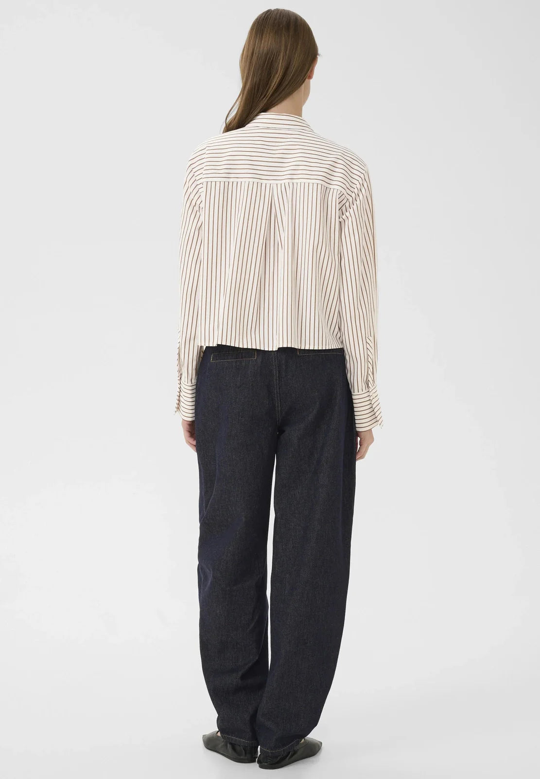 Karen By Simonsen Elmira Short Shirt | Cinnamon Stripe