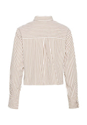 Karen By Simonsen Elmira Short Shirt | Cinnamon Stripe
