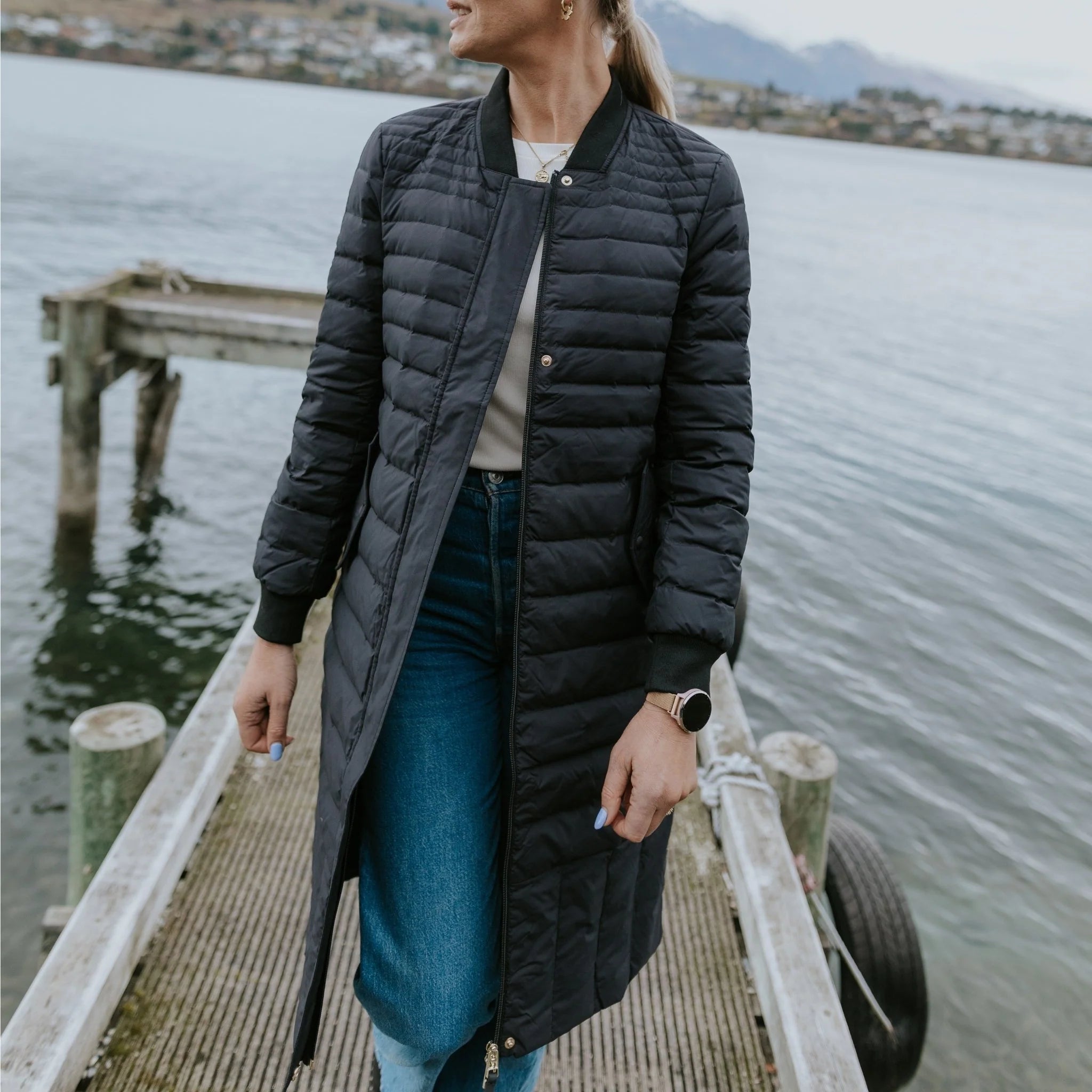 Moke Kaz Puffer Down Coat | Black