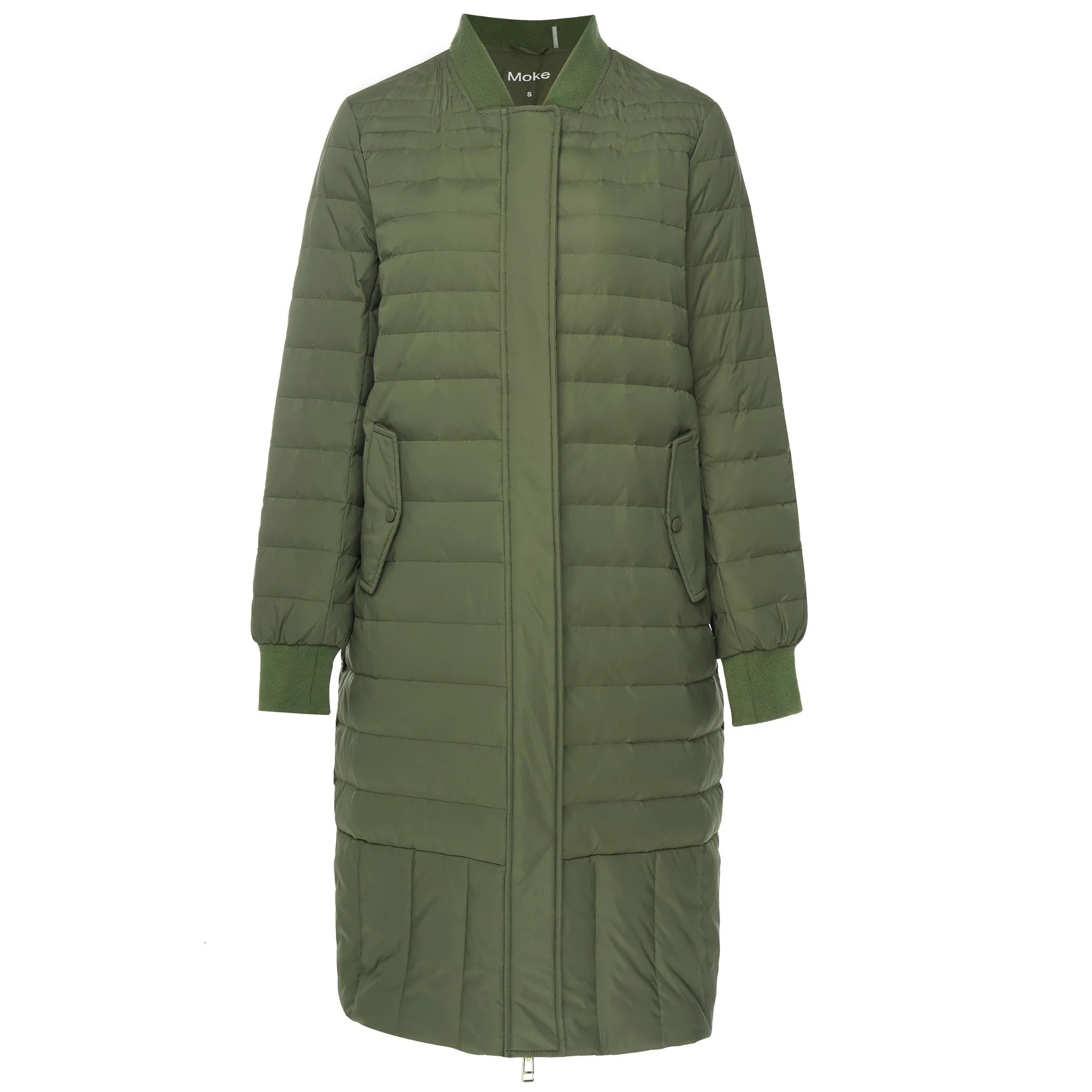 Moke Kaz Puffer Down Coat | Olive Green