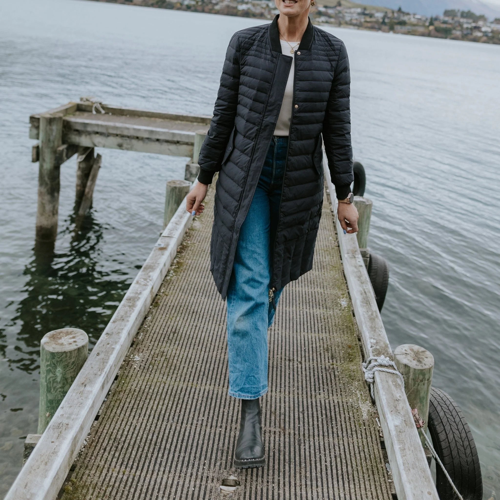 Moke Kaz Puffer Down Coat | Black