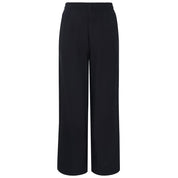 Moke Indiana Wide Leg Pant | Black With Satin