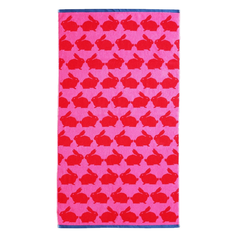 Anorak Organic Cotton Towels | Kissing Rabbits Bath Towel