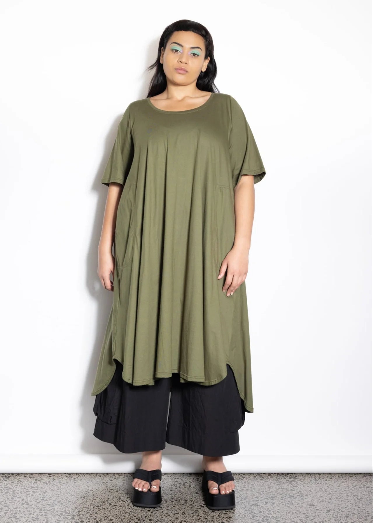 LaLA 501 Dress | Khaki