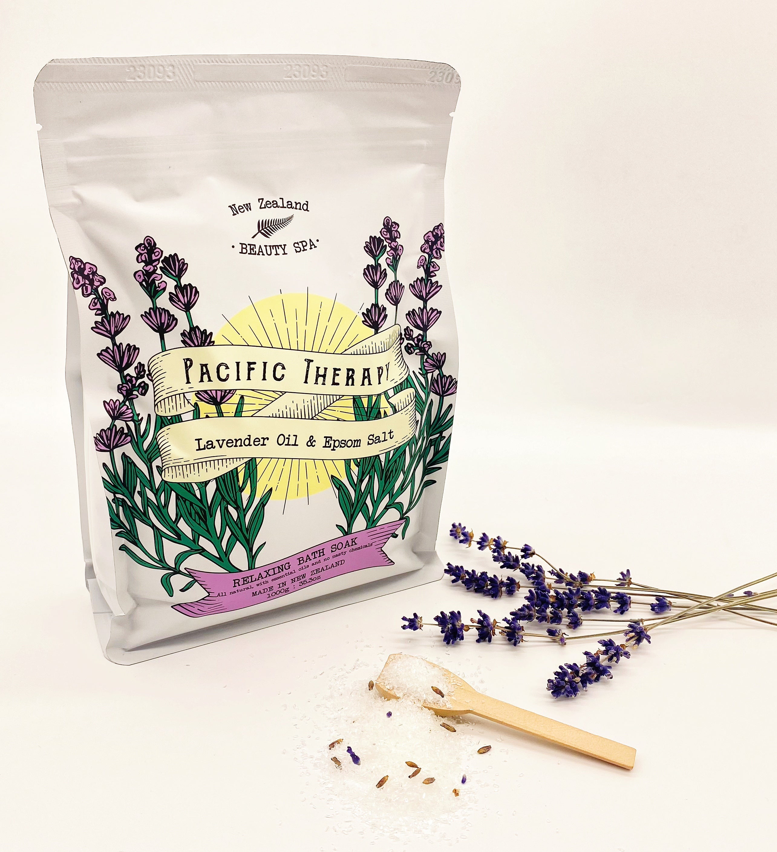 New Zealand Beauty Spa Bath Salts | Lavender Oil & Epsom Salt