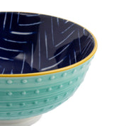 Mikasa Nibble Bowl 12cm | Indigo Chevron