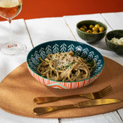 Mikasa Pasta Bowl | 21cm Mixed Folk