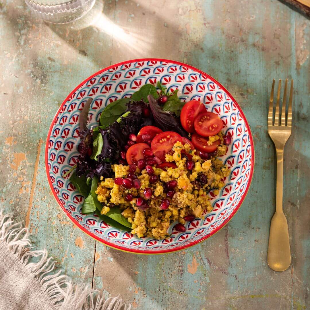 Mikasa Pasta Bowl | 21cm Geometric Lime