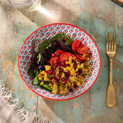 Mikasa Pasta Bowl | 21cm Geometric Lime