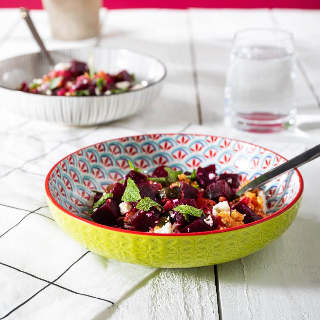 Mikasa Pasta Bowl | 21cm Geometric Lime