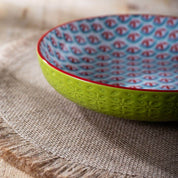Mikasa Pasta Bowl | 21cm Geometric Lime