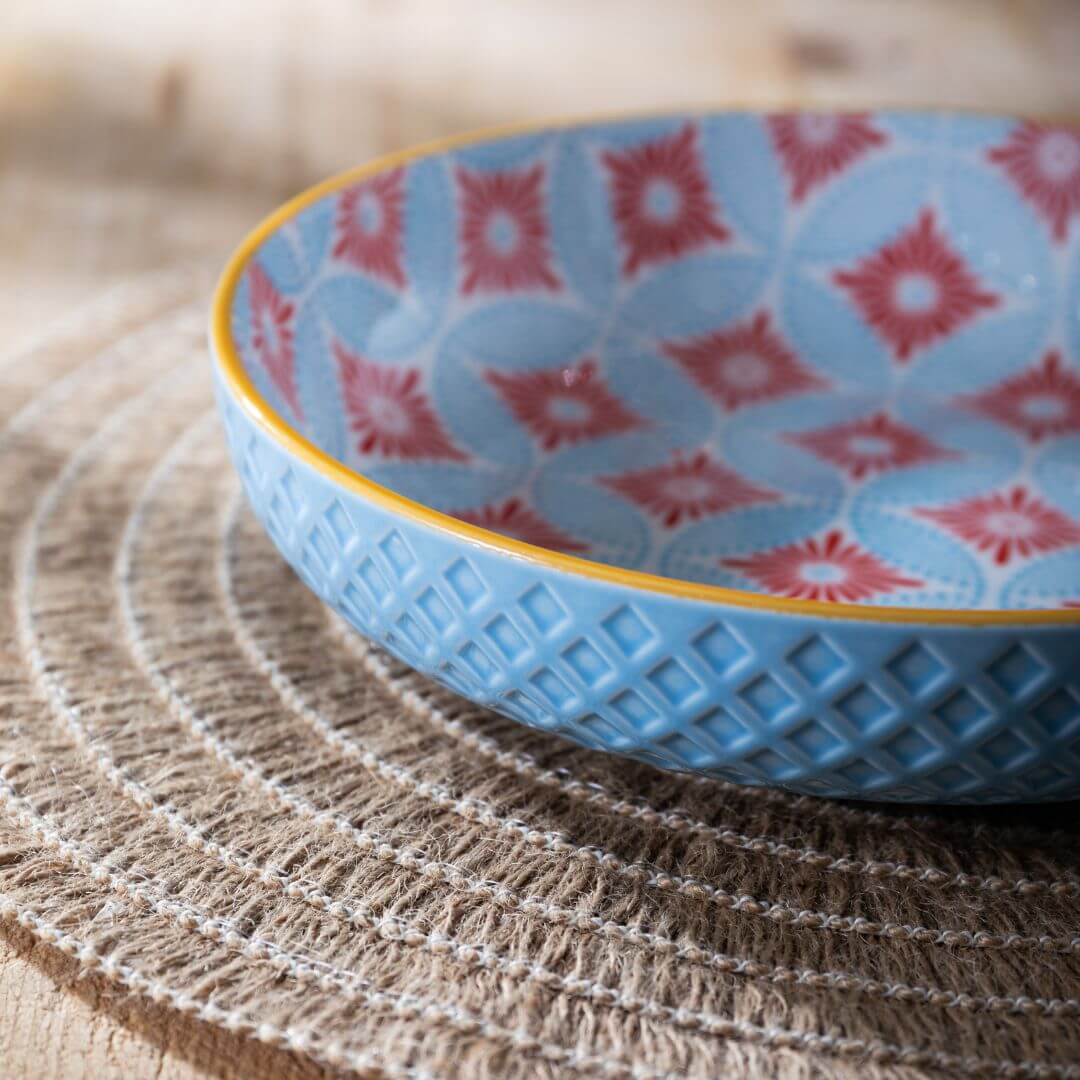 Mikasa Pasta Bowl | 21cm Blue Mosaic