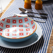 Mikasa Pasta Bowl | 21cm Blue Mosaic