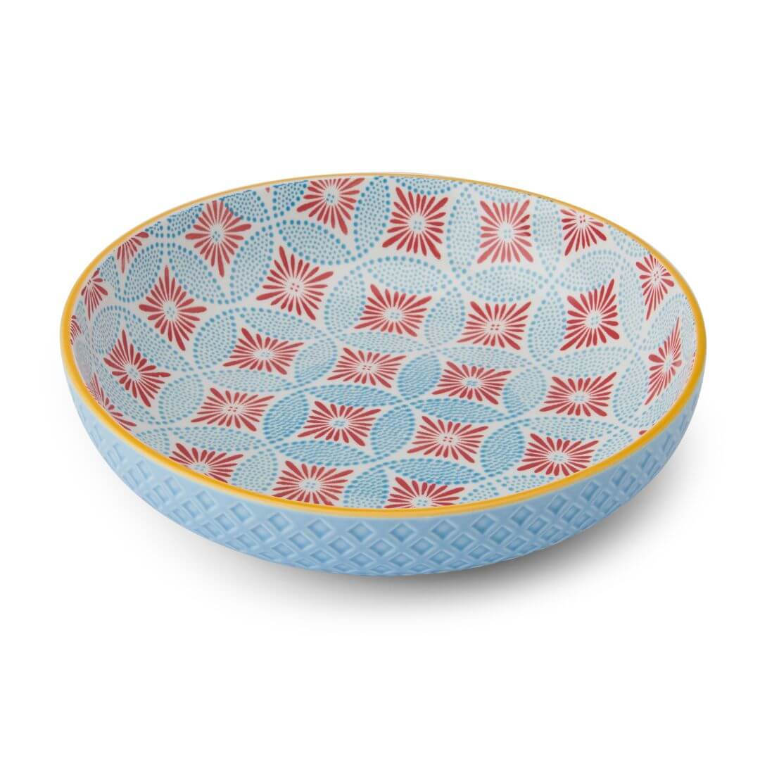 Mikasa Pasta Bowl | 21cm Blue Mosaic