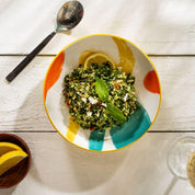 Mikasa Pasta Bowl | 21cm Yellow Abstract