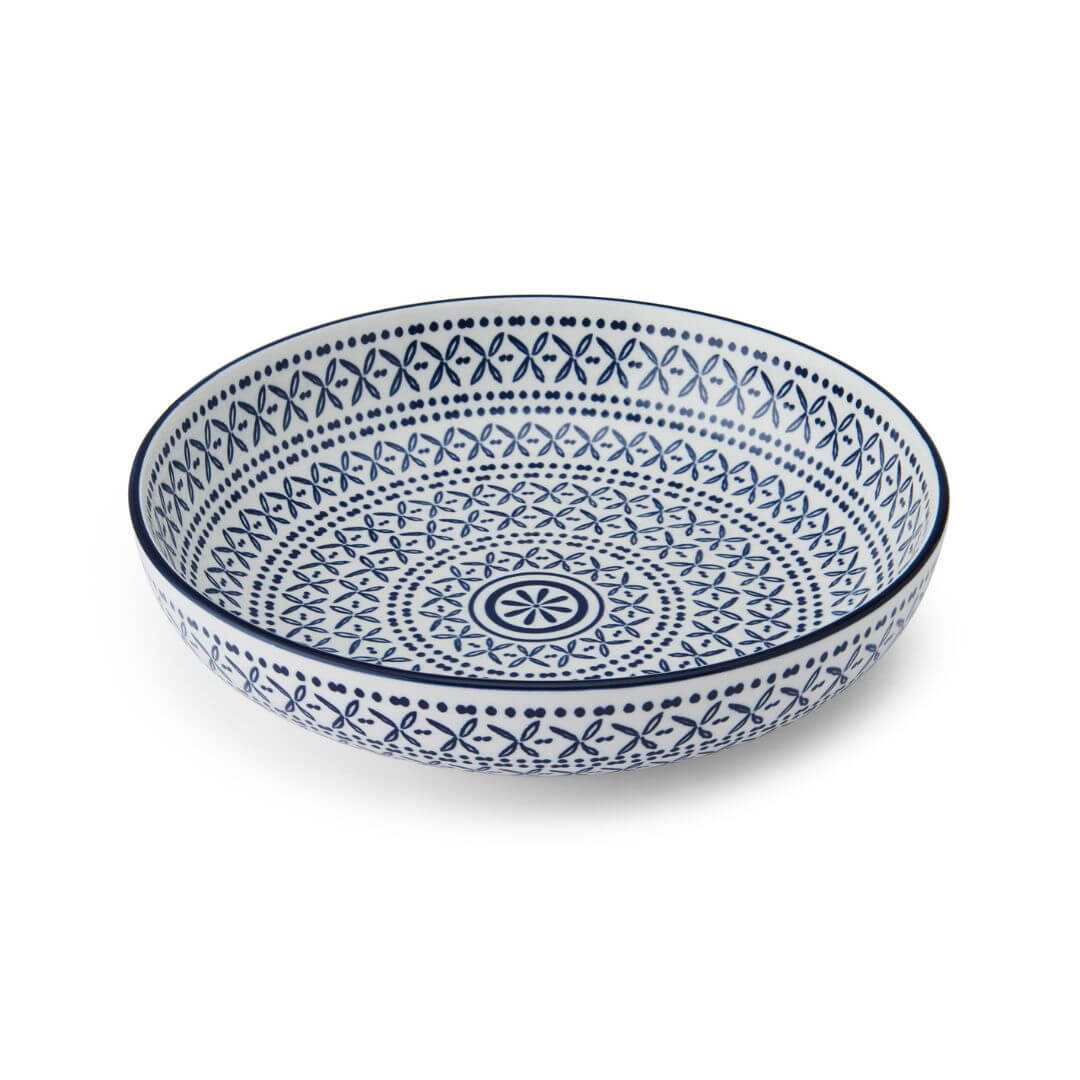 Mikasa Pasta Bowl | 21cm Blue Mediterranean
