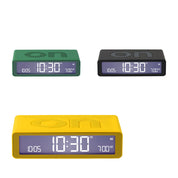Lexon Flip Classic Rubber Clock | Yellow