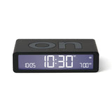 Lexon Flip Classic Rubber Clock | Black