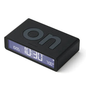 Lexon Flip Classic Rubber Clock | Black