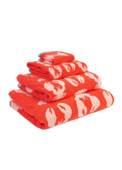 Anorak Organic Cotton Bath Towel | Lobster