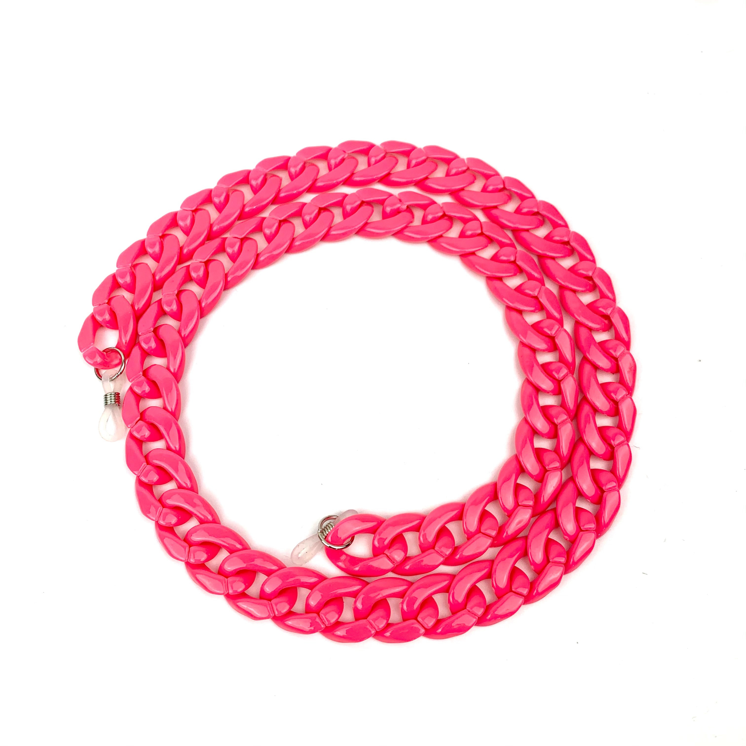 Captivated  Acrylic Chunky Pink Glass Chain