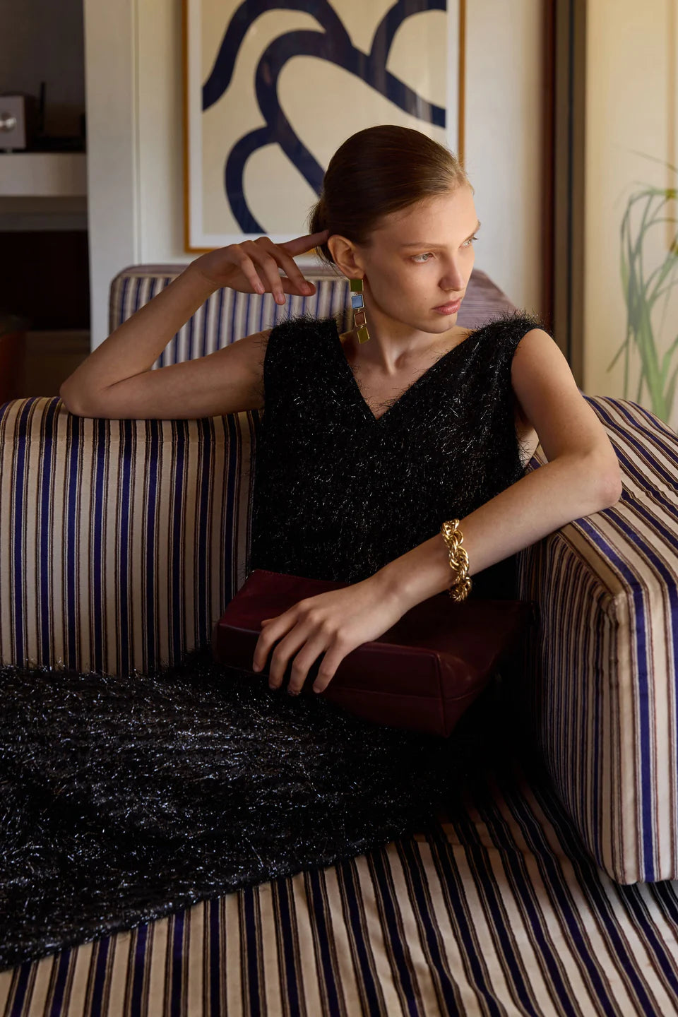 Elk Ilta Dress | Sparkling Black