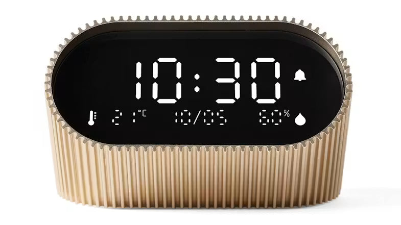 Lexon Ray Clock | Vivid Gold