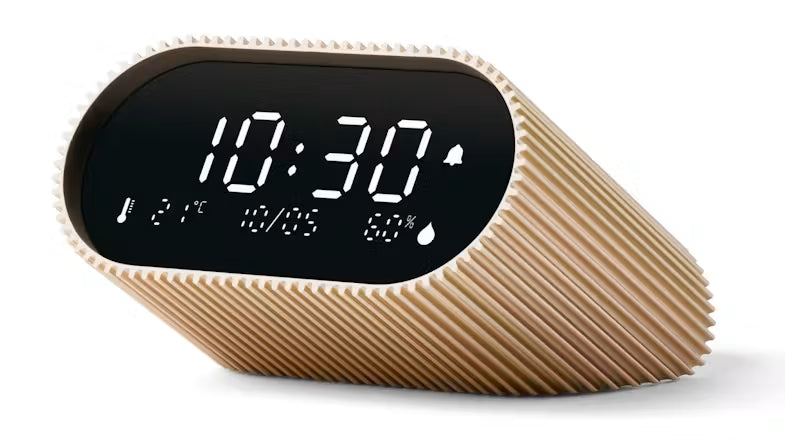Lexon Ray Clock | Vivid Gold