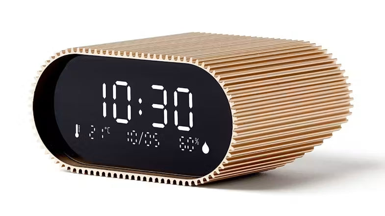 Lexon Ray Clock | Vivid Gold