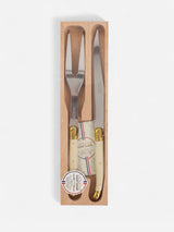 Laguiole Carving Set | Ivory & Brass
