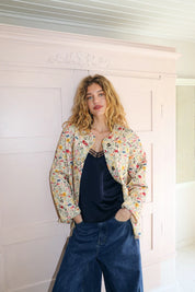 Lollys Laundry Lily Quilted Jacket | Flower Print