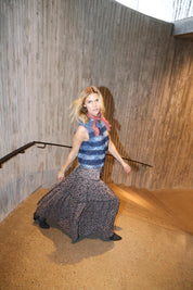 Lollys Laundry Cairo Quilted Vest | Blue