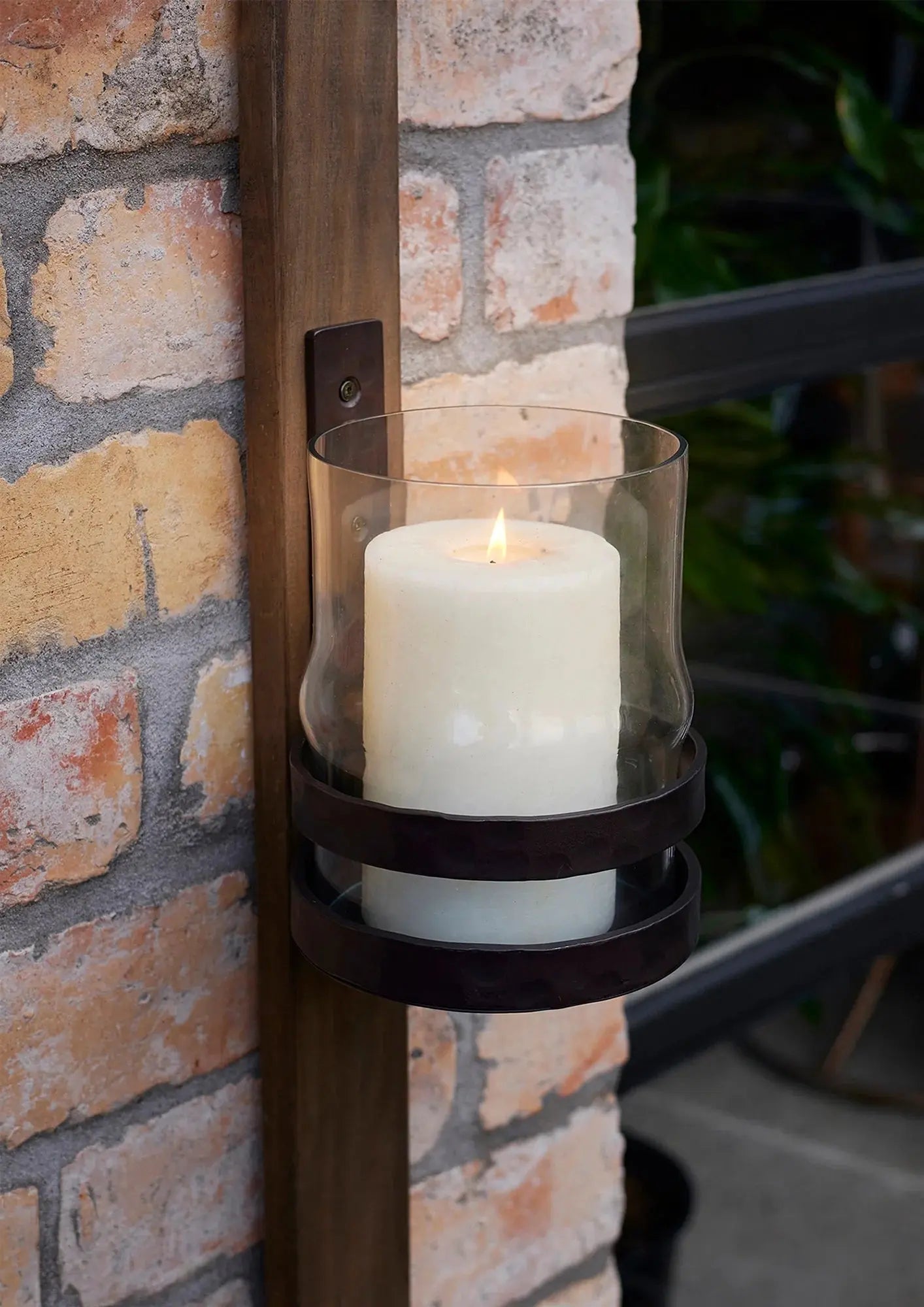 French Country Luca Hurricane Wall Sconce