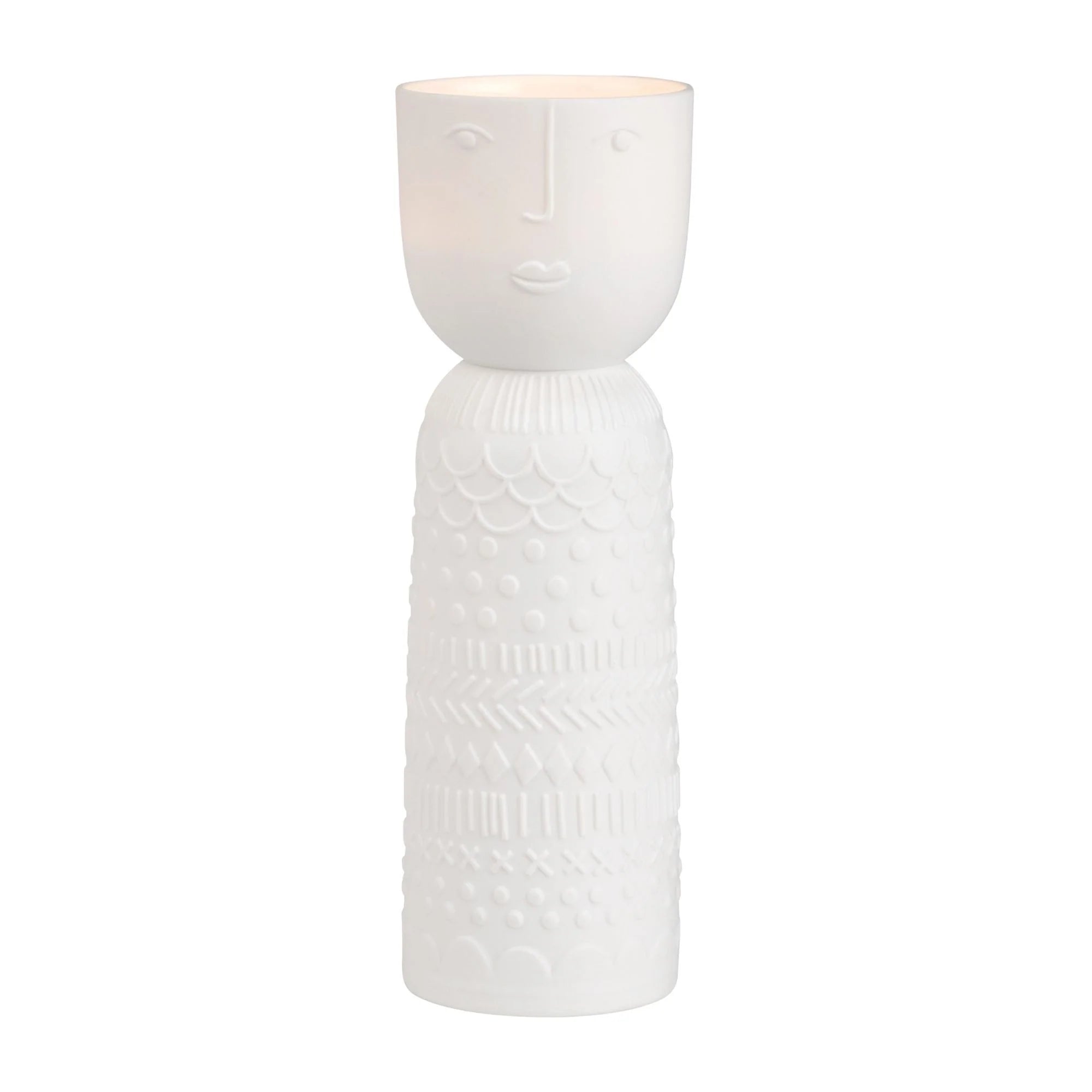 Rader Porcelain Tales Candle Carrier Lucia | White