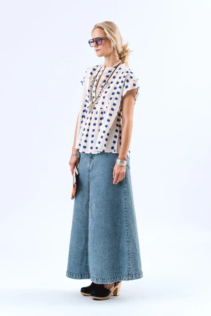 Lollys Laundry Luna Maxi Skirt | Blue
