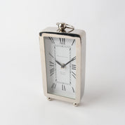 Le Forge Mid-Century Rectangle Clock | Nickel