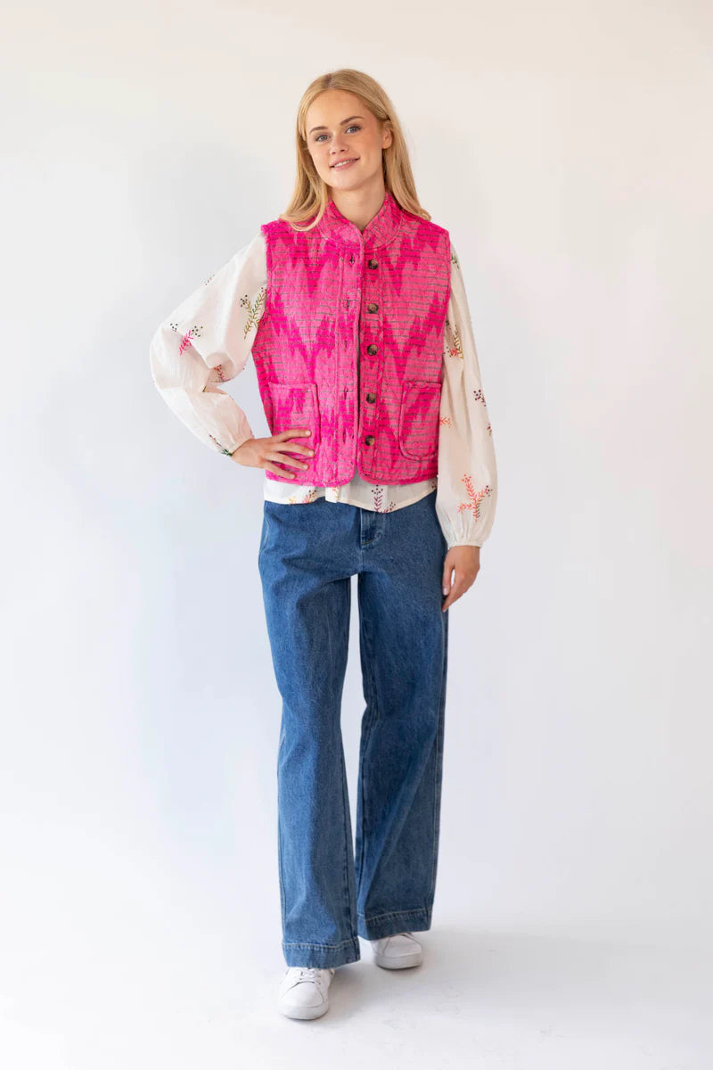 Lollys Laundry Cairo Vest | Pink