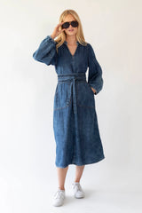 Lollys Laundry Paris Midi Dress | Blue