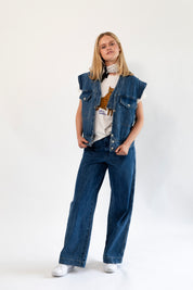 Lollys Laundry Sam Vest | Blue