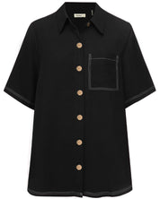 Moke Missy Womens Shirt | Black