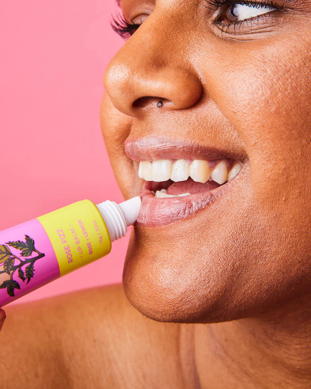 Bopo Women Rose Fizz Lip Balm | Rose & Lemon