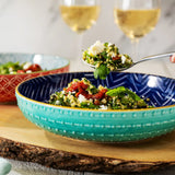 Mikasa Pasta Bowl | 21cm Indigo Chevron