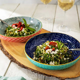 Mikasa Pasta Bowl | 21cm Indigo Chevron