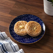 Mikasa Side Plate | Indigo Chevron 18cm