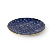 Mikasa Side Plate | Indigo Chevron 18cm