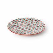 Mikasa Side Plate | Green & Blue Geometric 18cm