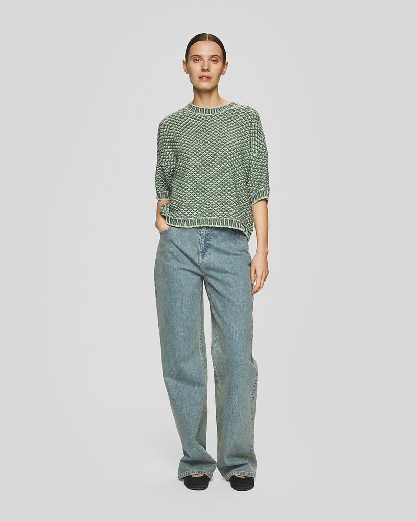MSCH Catina Short Sleeve Pullover | Bok Choy Wreath