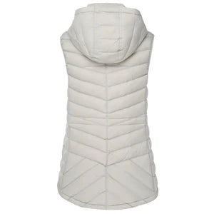 Moke Mary-Claire 90/10 Packable Down Vest | Silver