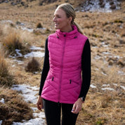 Moke Mary-Claire 90/10 Packable Puffer Vest | Rose Violet