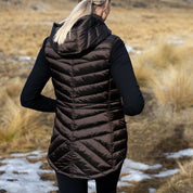 Moke Mary-Claire 90/10 Packable Down Vest | Chocolate